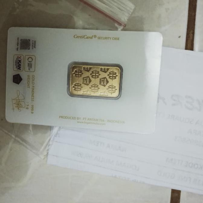 Emas Antam 5 Gram Cetakan Press 2019 Best