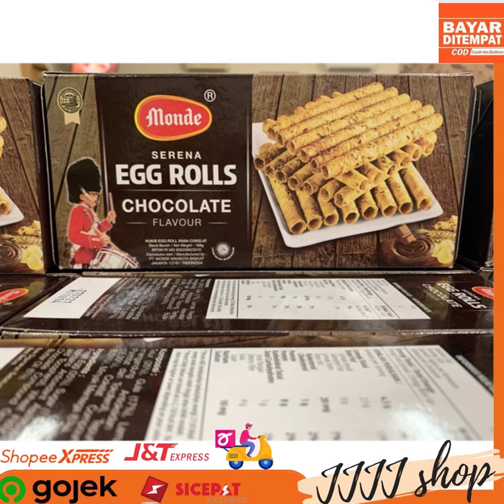 

Monde Serena Egg Rolls Chocolate 168gr