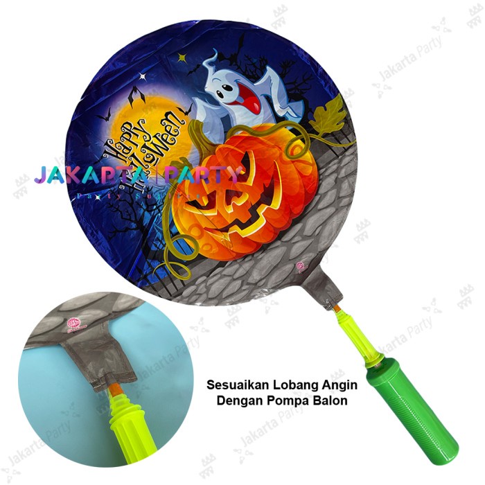 Balon Bulat halloween #4 / Balon karakter hallo ween / Balon Foil