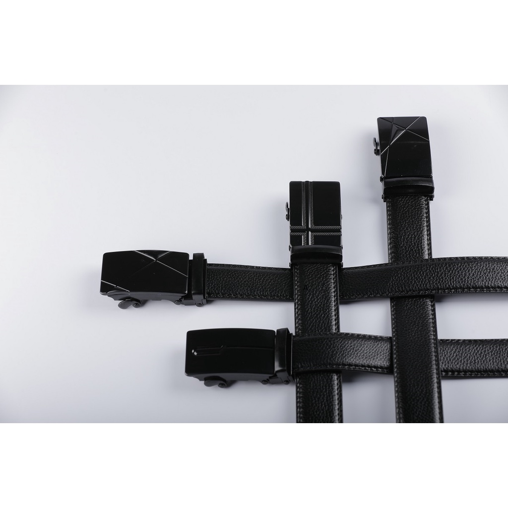 Buckle Style - Ikat Pinggang - Gesper - Sabuk - Rel Black