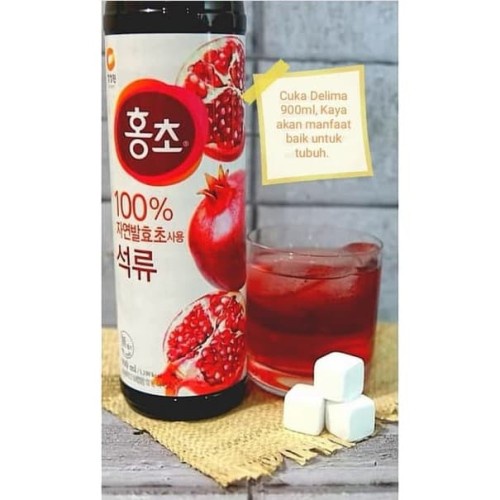 

Daesang Minuman Cuka Buah Delima 900ml Korea Hongcho Pomegranate Drink