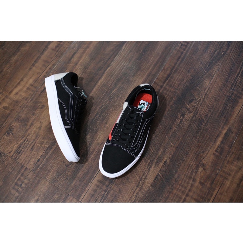 Endarfootwear - Vans Oldskool Comfycush Offset Black Electric Orange