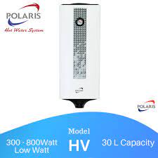 Polaris WH Electric D30-08HV - Pemanas Air Elektrik 30 Liter dengan Elemen Kering dan Teknologi Sapphire Enamel Steel Tank
