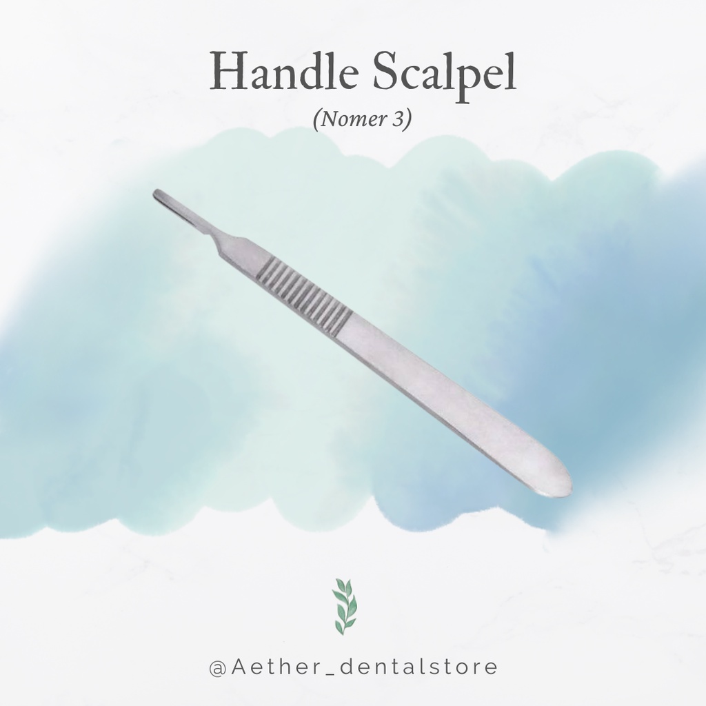 

Scalpel Handle no.3 / Batang Scalpel / Handmess