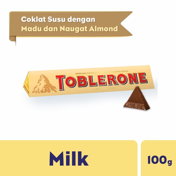 Promo Harga Toblerone Chocolate Milk 100 gr - Shopee