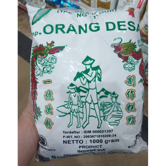 

1 KG Tepung tapioka / tapioca flour cap Orang Desa / Bumi Kencana