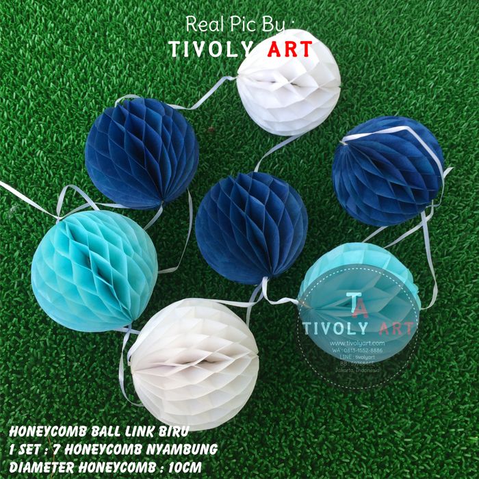 Honeycomb Ball Link Biru / Honey Comb Link Biru Termurah