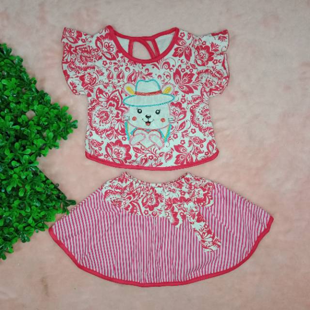 Ss#055 Pakaian Anak Perempuan Size 3-18bulan / Pakaian Bayi Cewek / Setelan Anak Perempuan