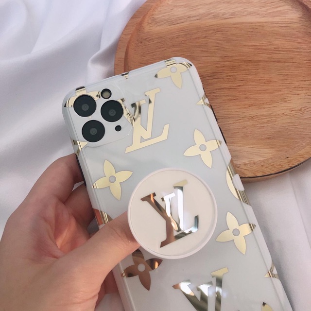 LV GOLD PLATED with Popsocket iphone 6 6s 6s+ 6+ 7 7+ 8 8+ X Xs Xr XsMAX 11 11 Pro 11 Promax 11pro