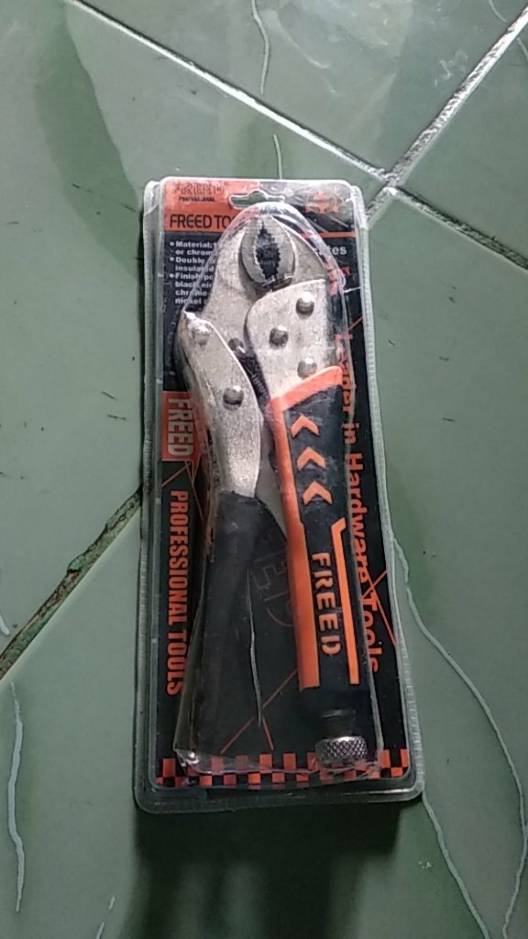 Tang Buaya Gagang Karet 10 Freed Locking Plier Heavy Duty
