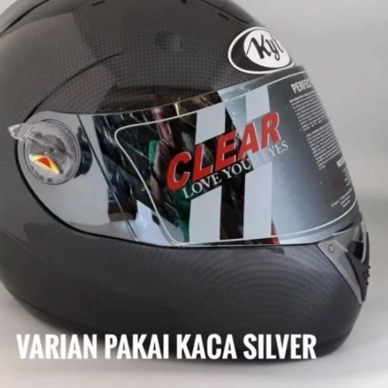 [COD] Distributor KACA Visor KYT X-ROCKET Iridium Silver || x rocket silver Chrome - rainbow pelangi