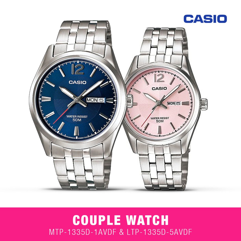Casio Jam Tangan Couple MTP-1335D-2AVDF & LTP-1335D-5AVDF