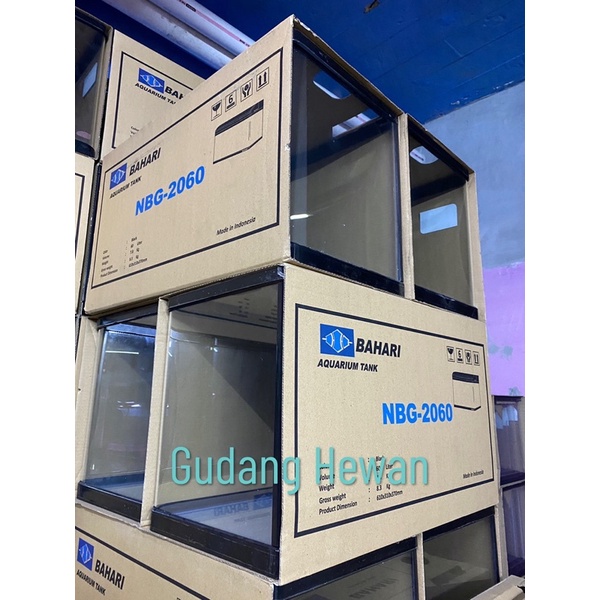 (GOJEK) AQUARIUM BAHARI NBG 2060 - AQUARIUM KACA BAHARI - 61x31x37 CM - NISSO BAHARI