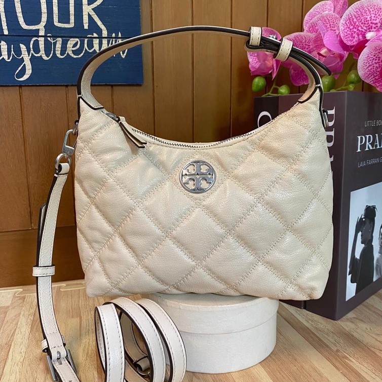 Tory burch TB Willa Mini Hobo New Cream NWT