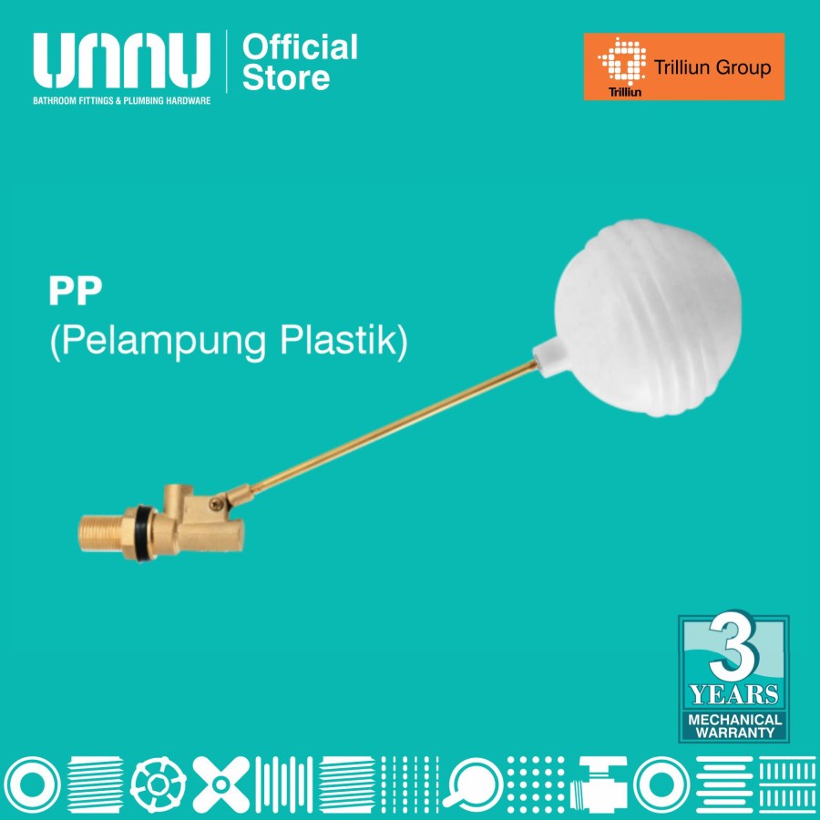 UNNU Pelampung Plastik - PP - 1/2&quot; inch