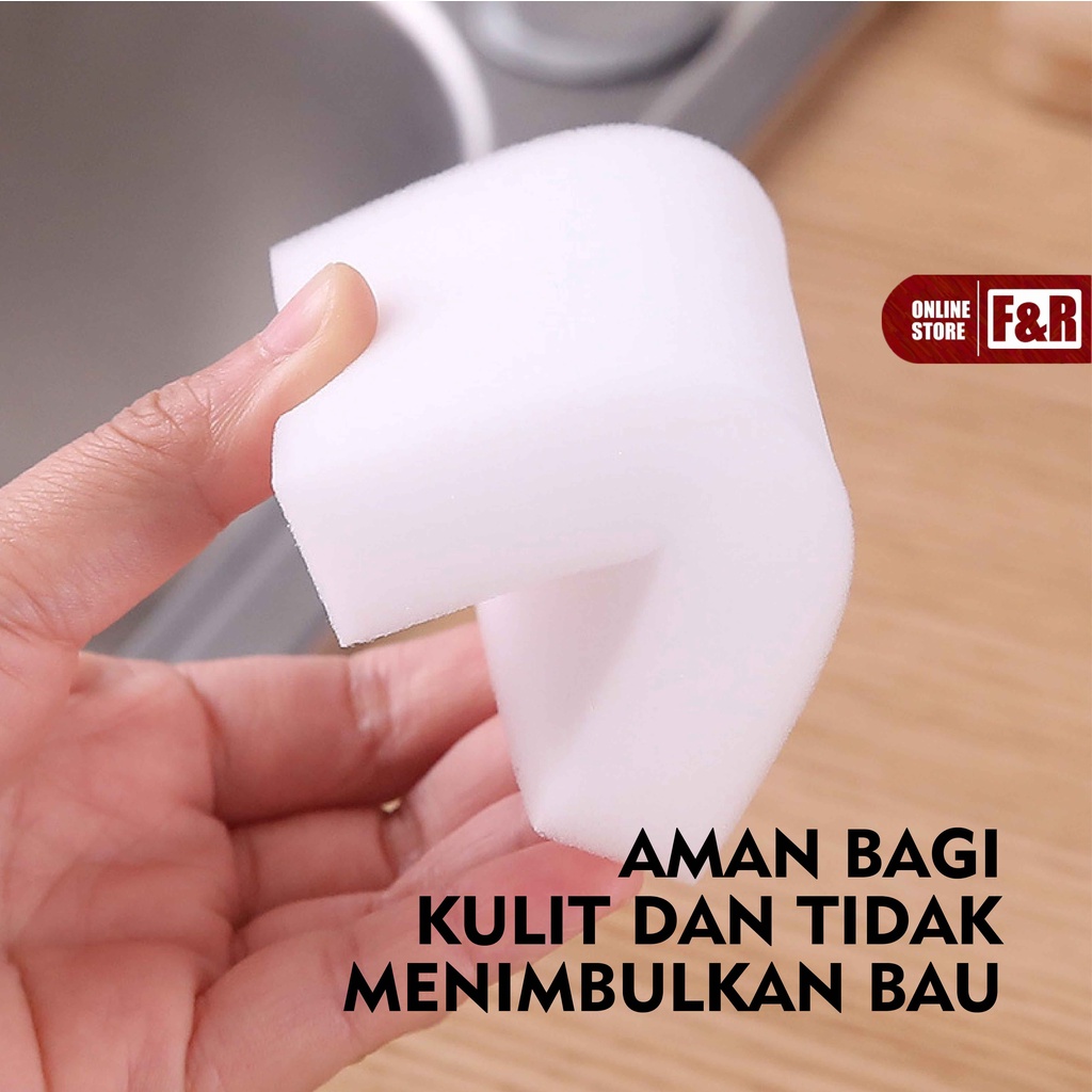 Spon Ajaib Busa Pembersih Serbaguna Spoon Spons Cuci Piring Nano Magic Sponge Rub Melamine Cleaner