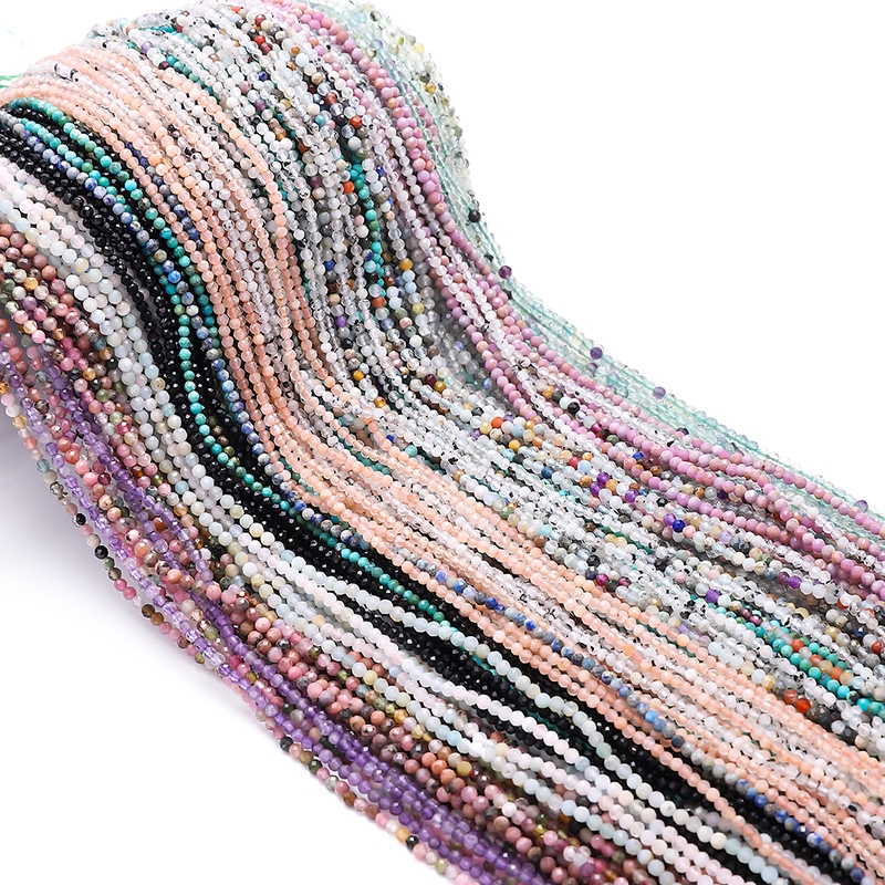 2-3.5mm Manik-Manik Batu Kristal Mata Harimau Untuk Membuat Perhiasan Gelang Kalung