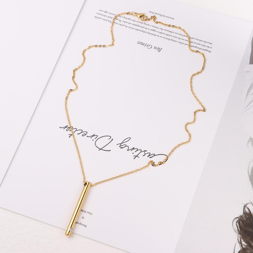 Kalung Vial Parfum LILY Fashion Guci Abu Memorial Jewelry Rantai Panjang