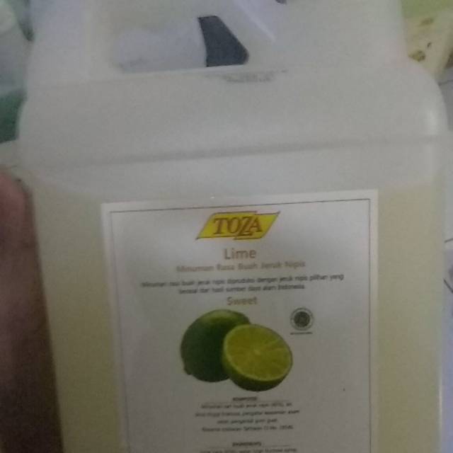 

Toza Juice Buah Lime UN - Sweet 5 Liter / Galon