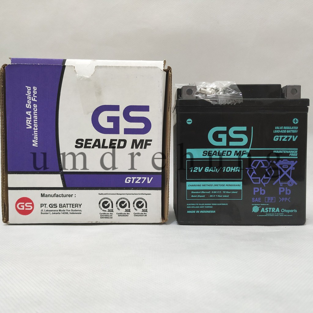 Aki GS ASLI GTZ 7V Untuk NMAX AEROX LEXI Shopee Indonesia Aki GS ASLI GTZ 7V Untuk NMAX AEROX LEXI Shopee Indonesia