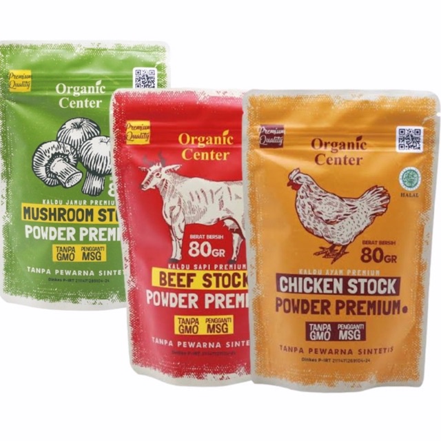 Organic Center Chicken, Beef, Mushroom Powder 80g