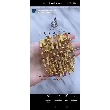 Gelang Dubai Kadar 6Karat//5 Gram ll DEWASA