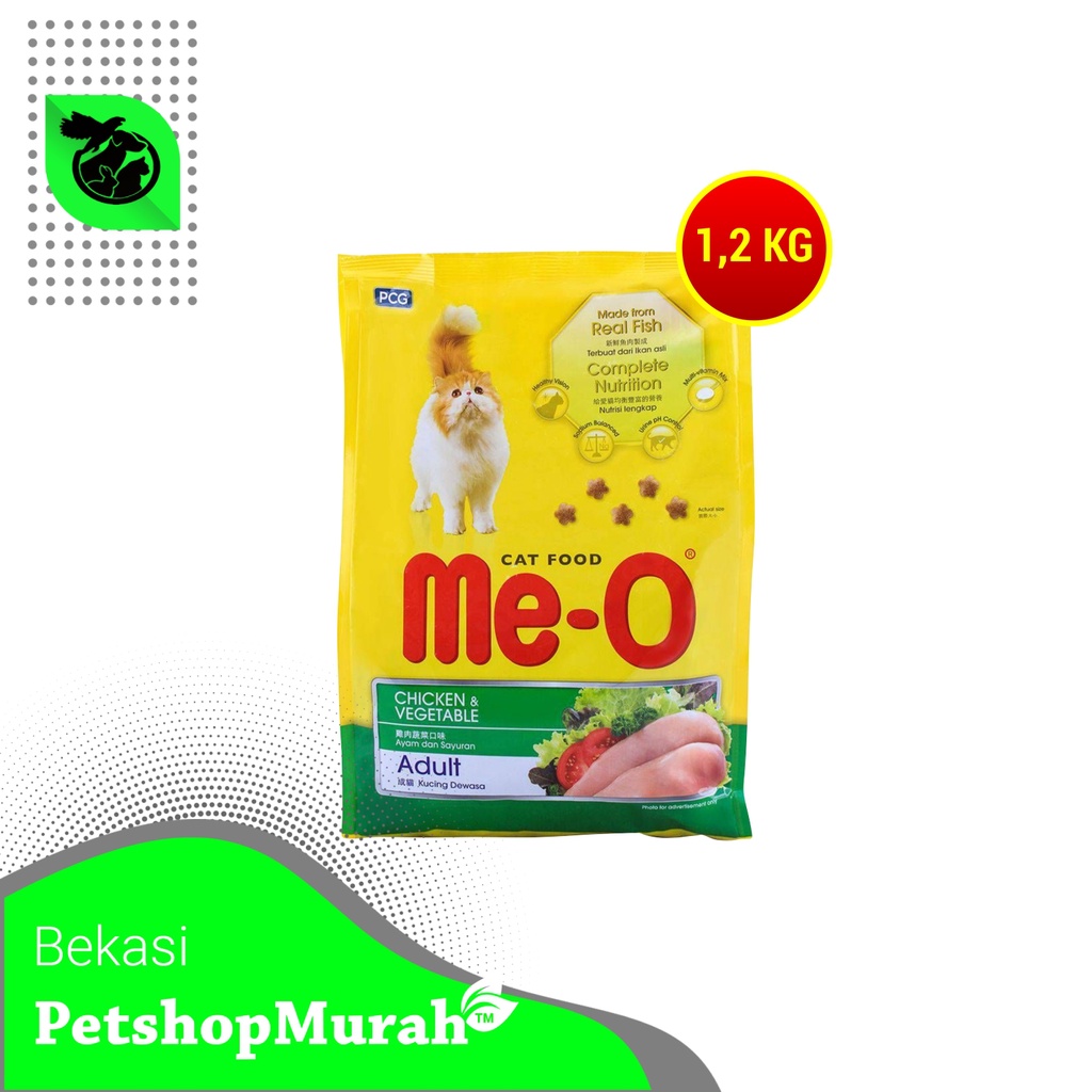 Makanan Kering Kucing  Me-O Dry  Meo Cat Food 1,2 Kg