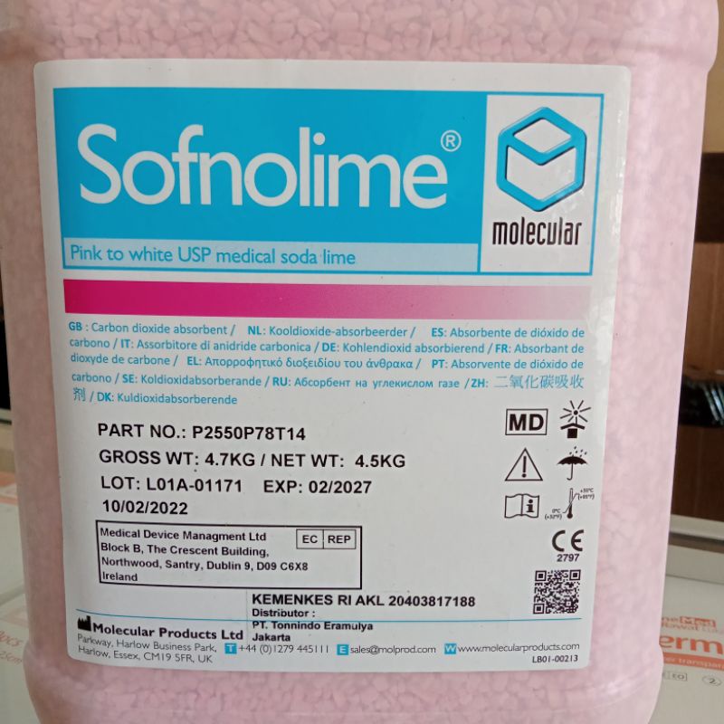 Sofnolime 5 Liter / Sodalime 5 Liter