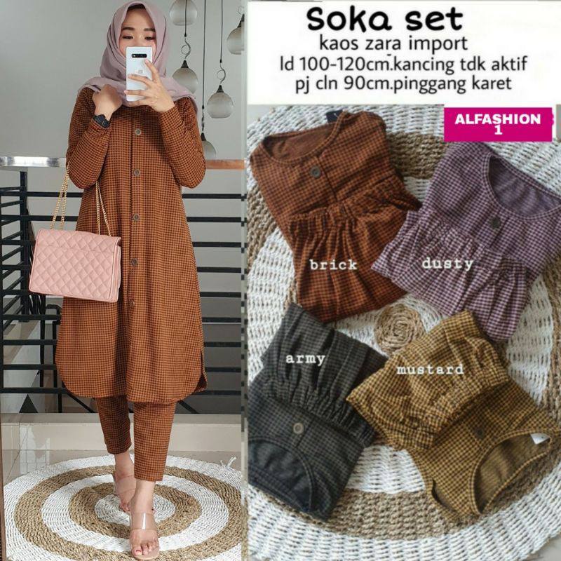SOKA SET KAOS LYCRA KNITE IMPORT