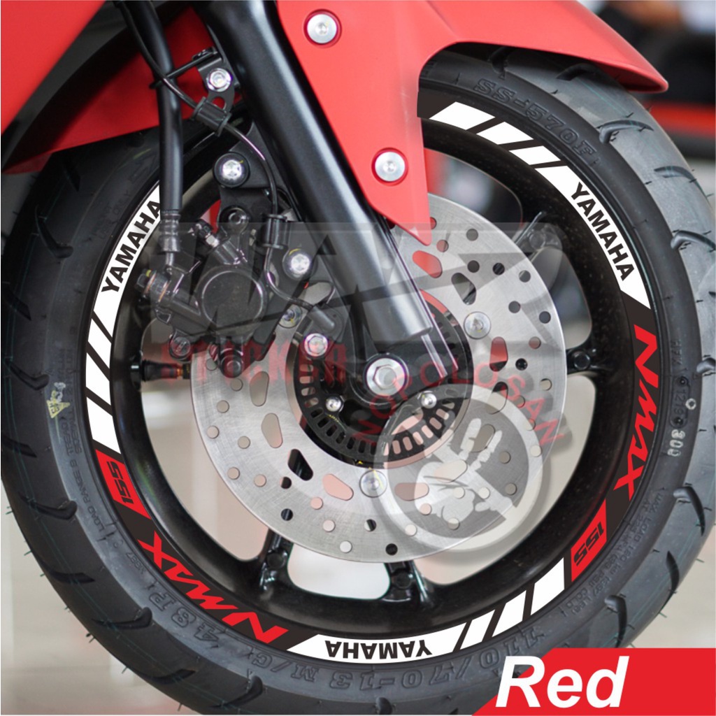 Stiker Lis Velg Motor Yamaha All NMAX Cutting Sticker Pelk Variasi Aksesoris Terbaru