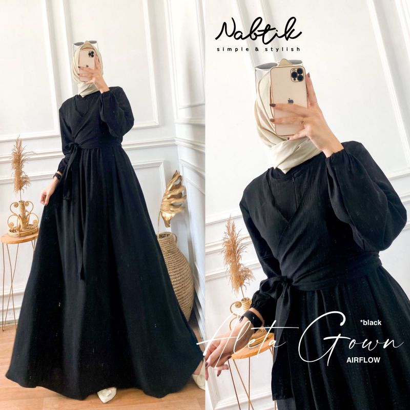 ALETA GOWN GAMIS AIRFLOW ORIGINAL NABTIK TERMURAH