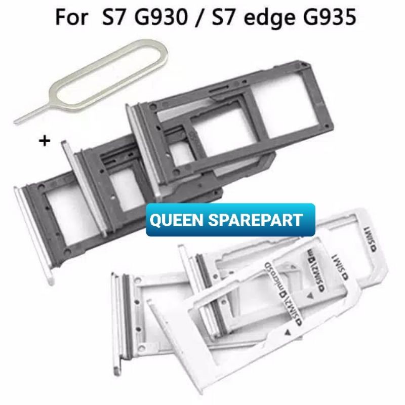 SIMTRAY SIMLOCK SLOT SIM CARD SAMSUNG GALAXY S7 EDGE G935 SINGGLE SIM TEMPAT KARTU ORIGINAL