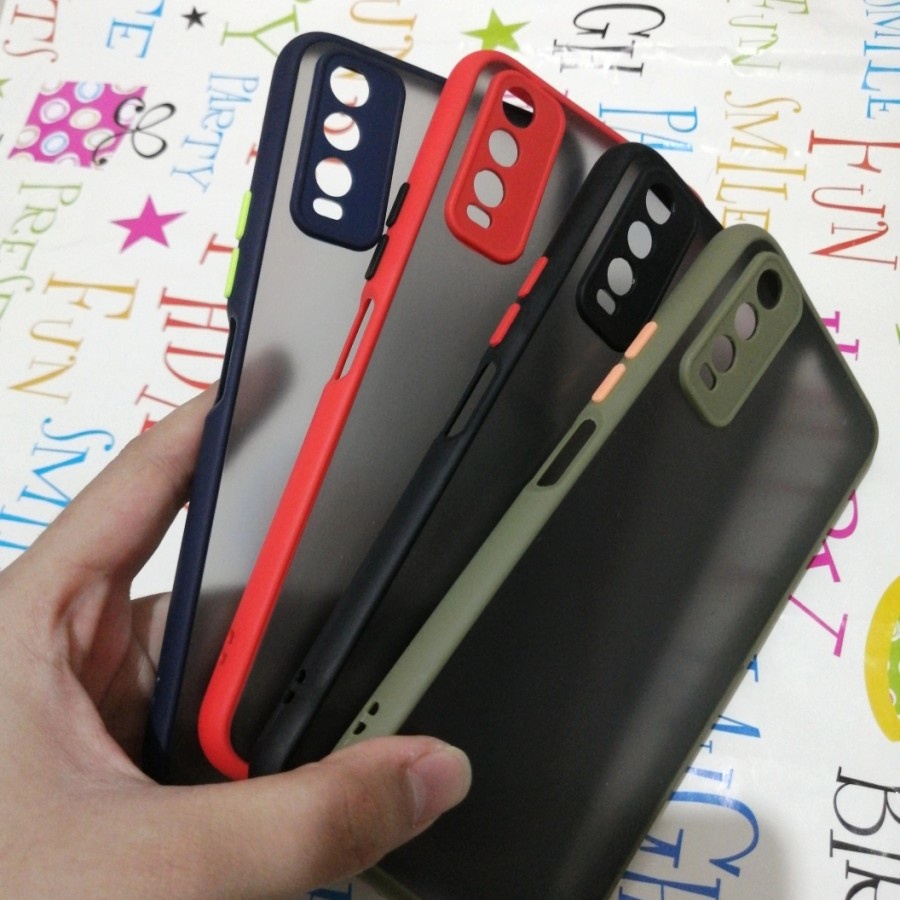 VIVO Y20 Y20S Y20 2021 Y20S G Y12S Y12S 2021 CASE DOFF HARDCASE MATTE DOVE TRANSPARAN FUZE AERO CASE CASING PROTECT CAMERA COVER PELINDUNG KAMERA Y20 S G