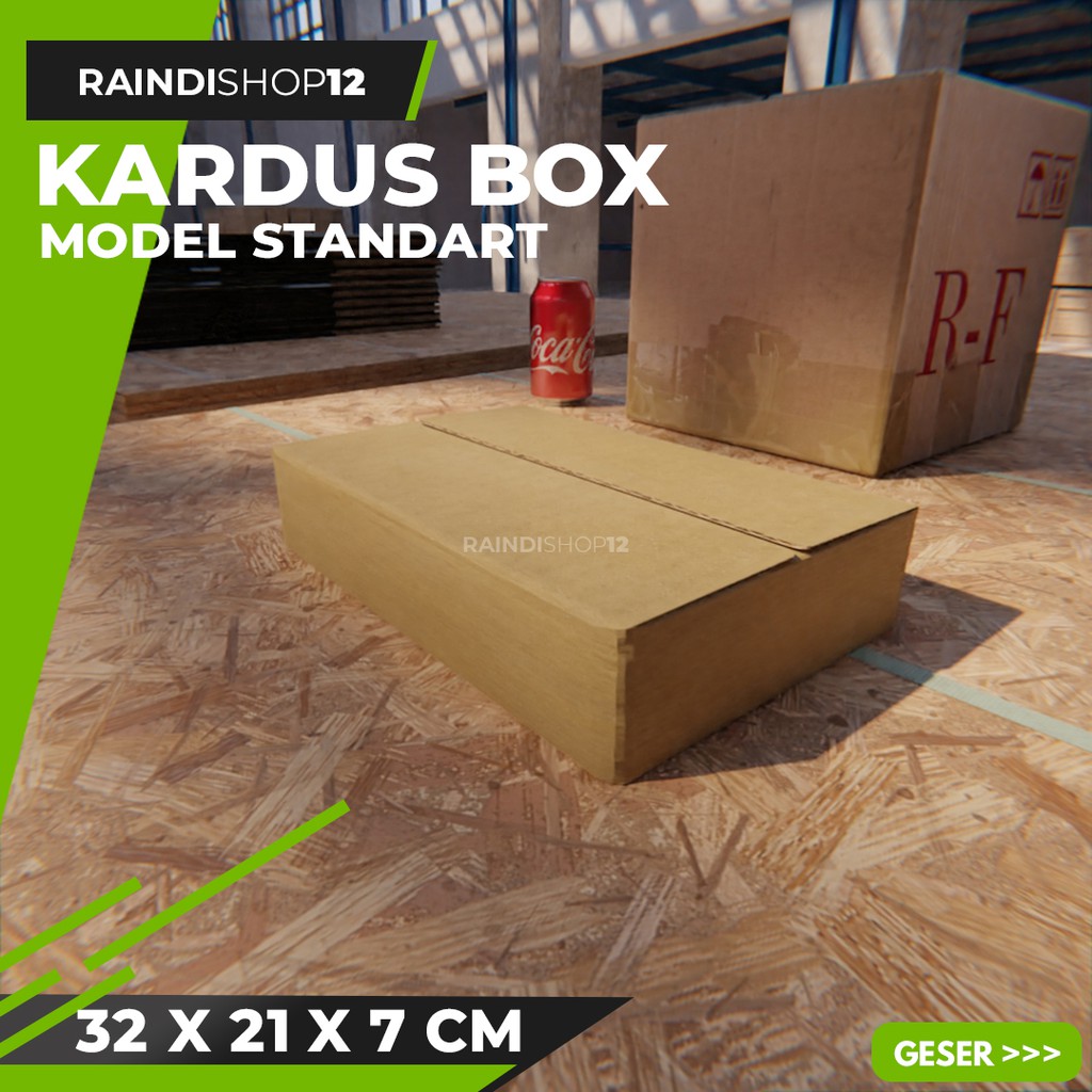 

BOX 32 X 21 X 7 CM KARDUS KOTAK KEMASAN PACKAGING KADO POLOS