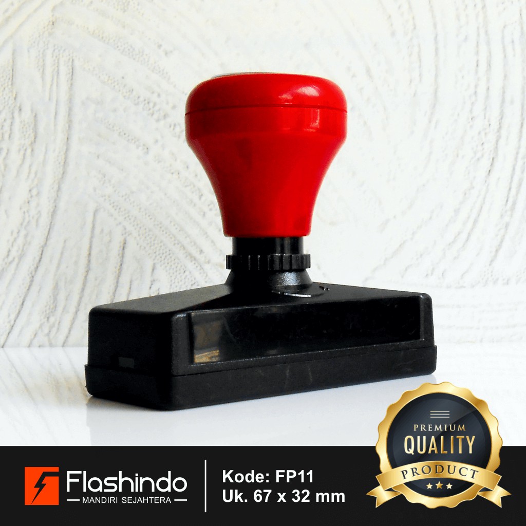 

Flashindo | Stempel Warna Persegi Panjang | Ukuran 67 x 32 mm | Stempel Flash Custom Murah