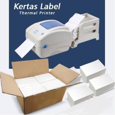 LABEL KERTAS THERMAL KOTAK 100 X 150 CM ISI 500 PCS KERTAS STICKER RESI TOKO ONLINE - KOTAK