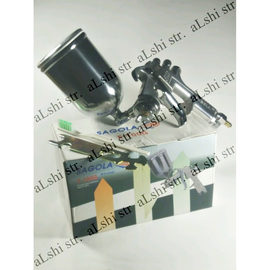 SPRAY GUN ALAT SEMPROTAN VD E-17 CAT TABUNG ATAS TR F100 G F-100G SAGOLA