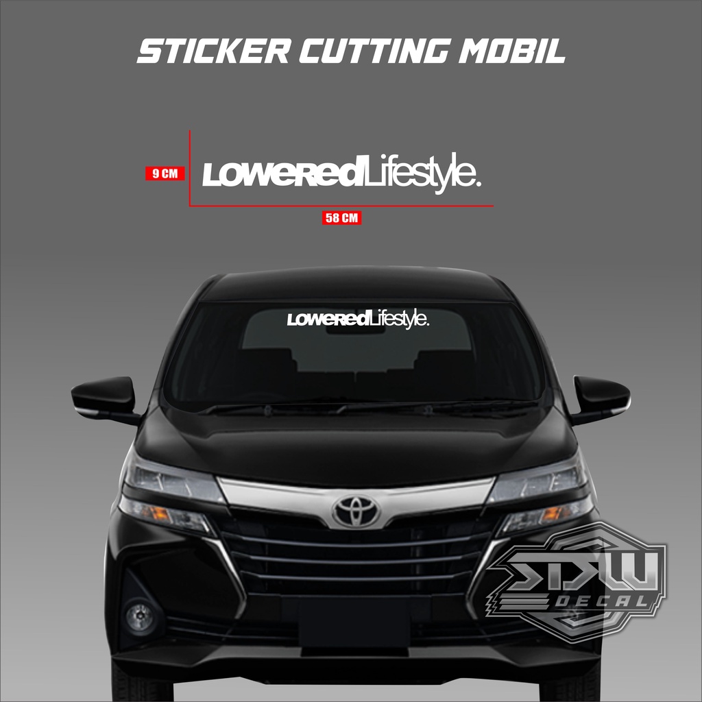 Sticker Cutting Kaca Depan Mobil Stiker Mobil Variasi