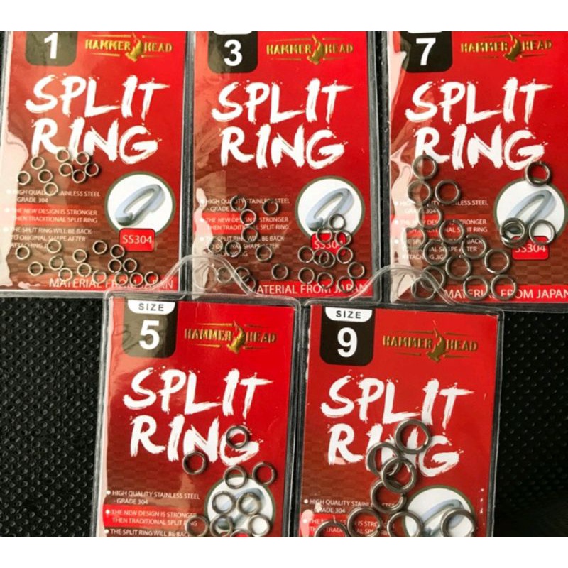 Cincin split ring pancing Hammerhead Split Ring tebal
