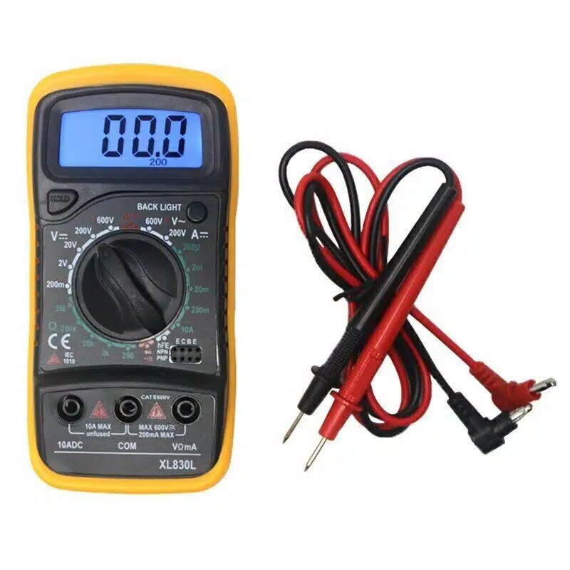 Multimeter Digital Avometer Digital Multitester Digital Alat Ukur Tegangan AC/DC Volltase Ledd