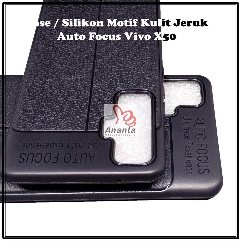 Case Silikon Auto Focus Motif Kulit Jeruk Vivo X50 - X50 Pro