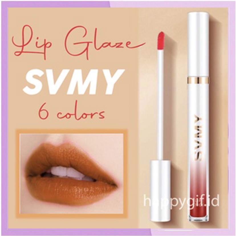 SVMY Lip Glaze Lipstik White Gold Matte Lipstick Waterproof And Drable LA166