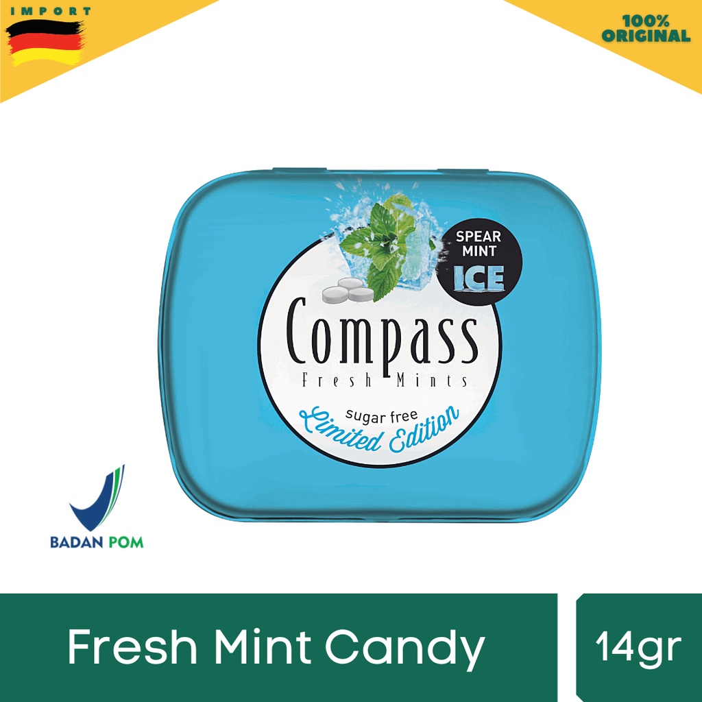 

COMPASS FRESH MINT CANDY (PERMEN MINT SUGAR FREE) 14gr