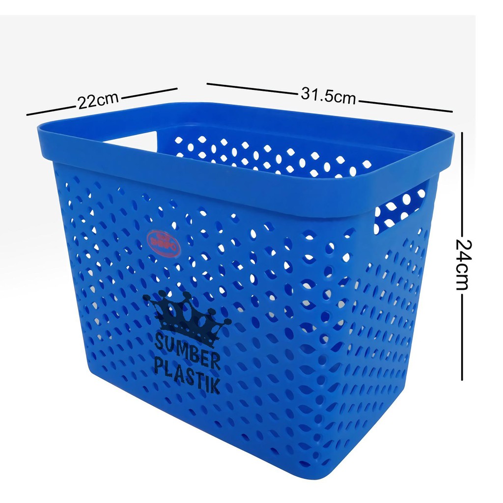 SHINPO Keranjang Plastik Serbaguna SPO SIP-257 Dengan Tutup Memory Multipurpose Basket