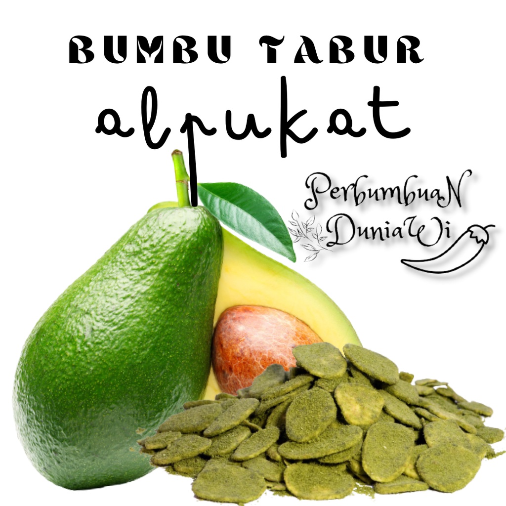 

Bumbu Tabur Rasa Alpukat Bubuk Avocado Seasoning Powder 500gr - Perbumbuan Duniawi