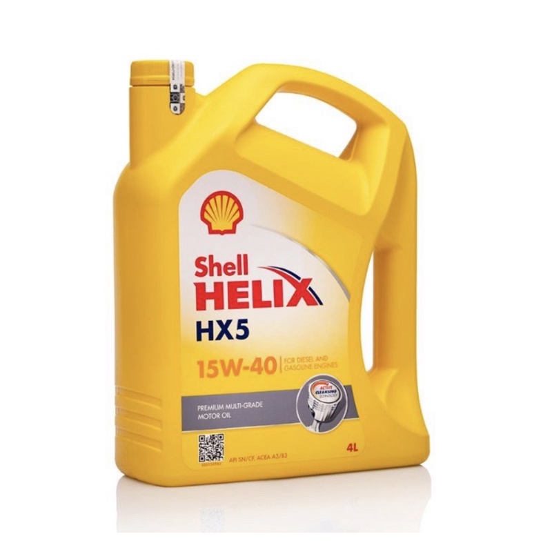 Oli Shell Helix HX5 (15W-40) | 4 Liter | Oli Mobil Bensin & Solar