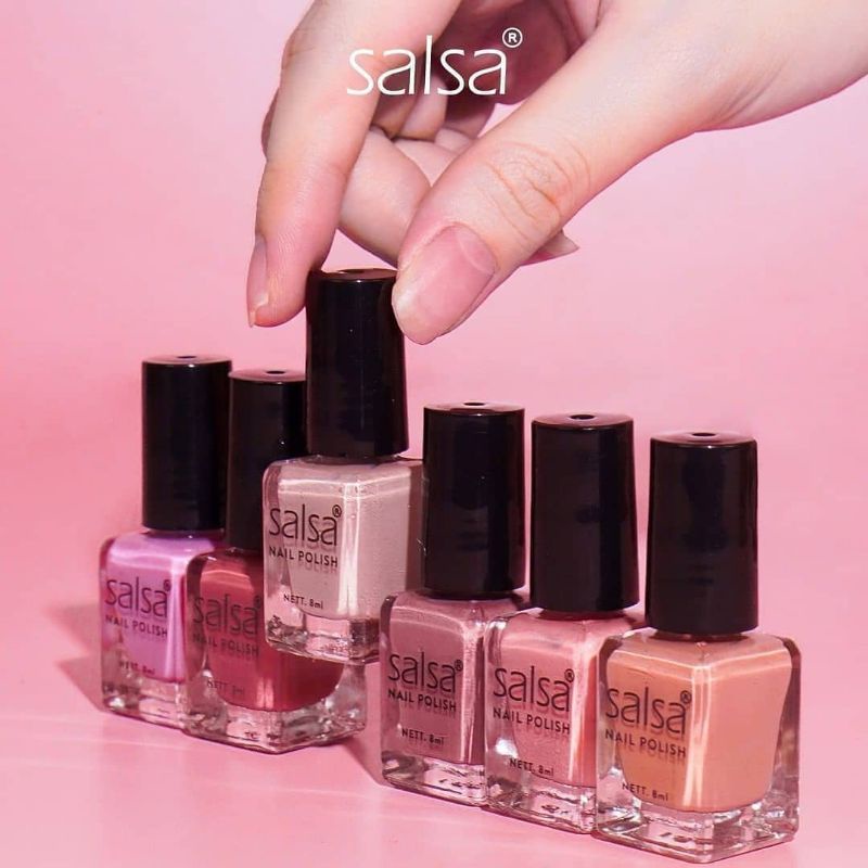 Salsa Nail Polish Ecer Kutek Salsa Cat Kuku Peel Off