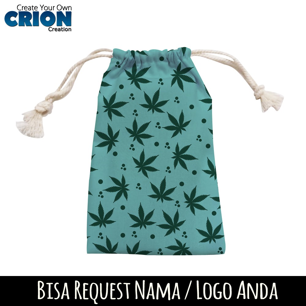 Pouch Serut Cannabis Weed / HP / Powerbank / Kosmetik / Request Nama