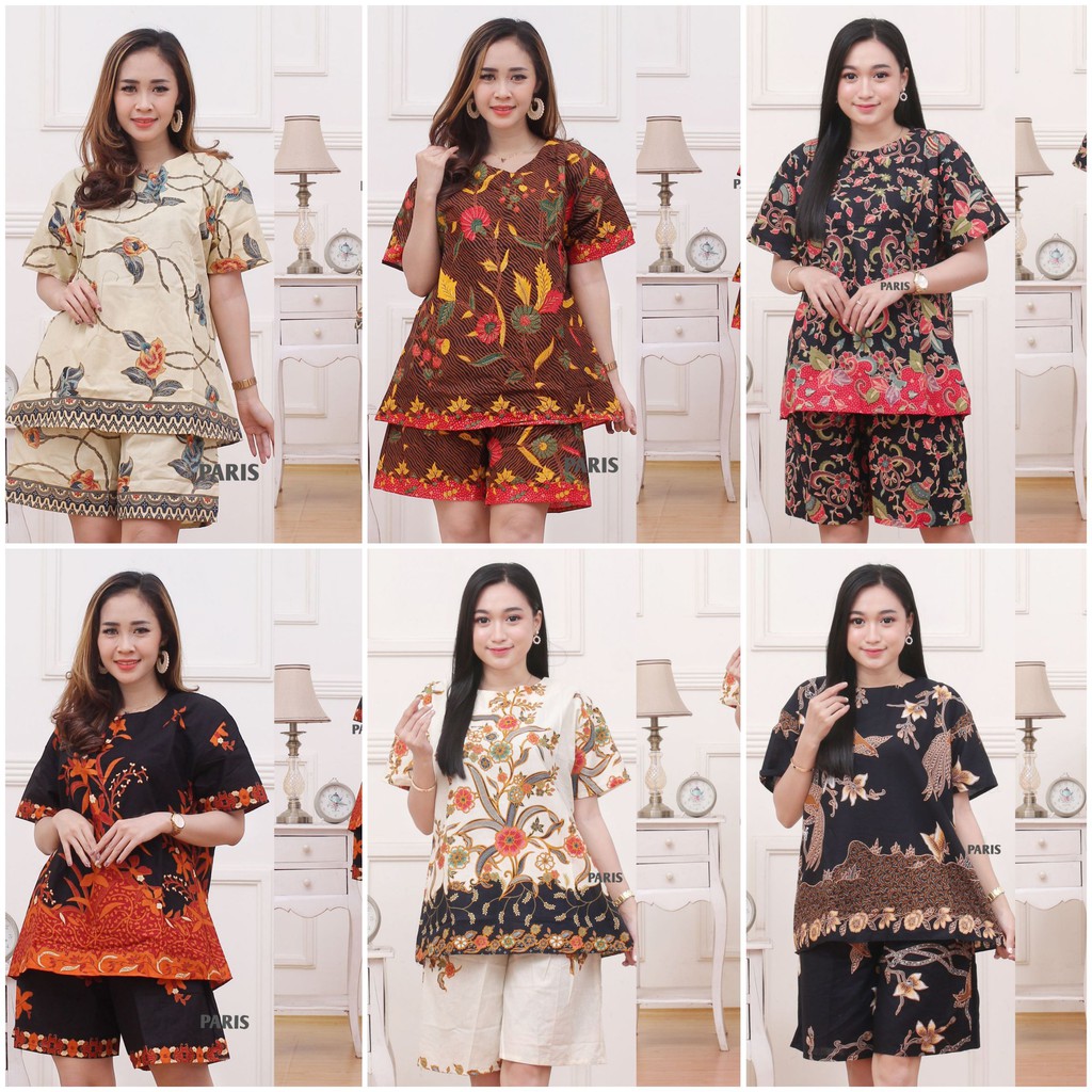 (MURAH )SETELAN BATIK BAJU TIDUR UNGGUL JAYA / PIYAMA DEWASA / Setelan Batik UJ