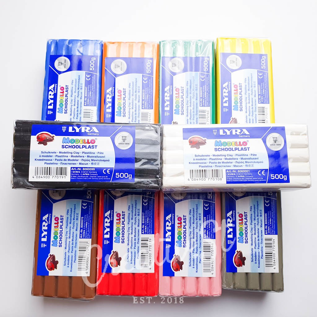 

LYRA Modelling Clay Schoolplast Plasticine Plastisin 500 Gr